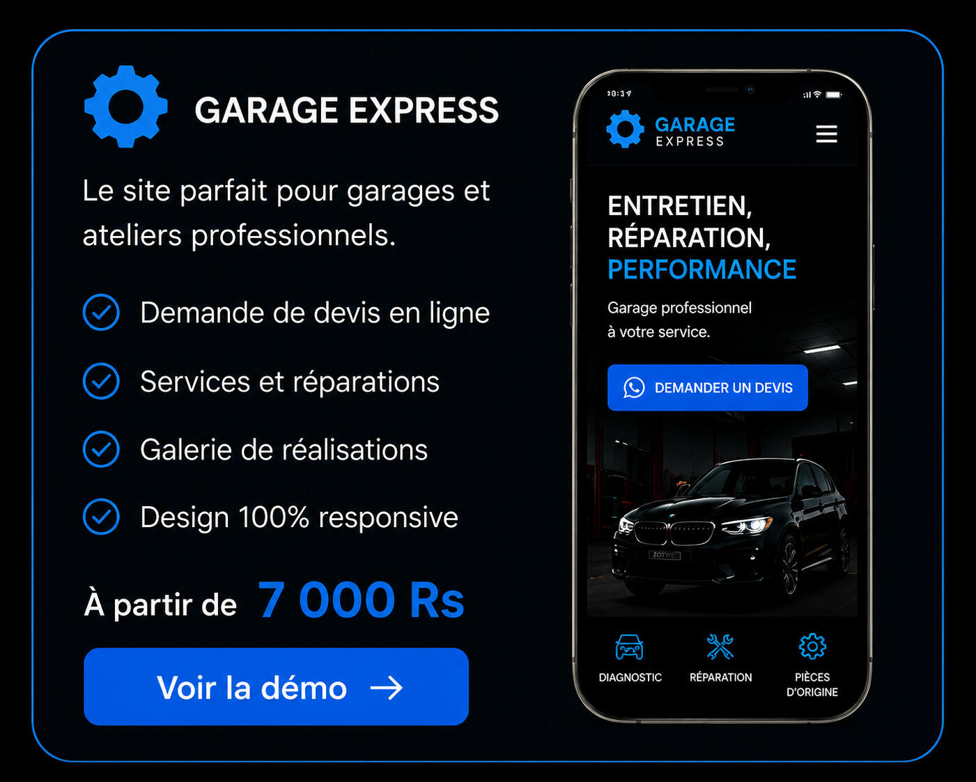 Garage Express Pour garages, ateliers et mécaniciens.