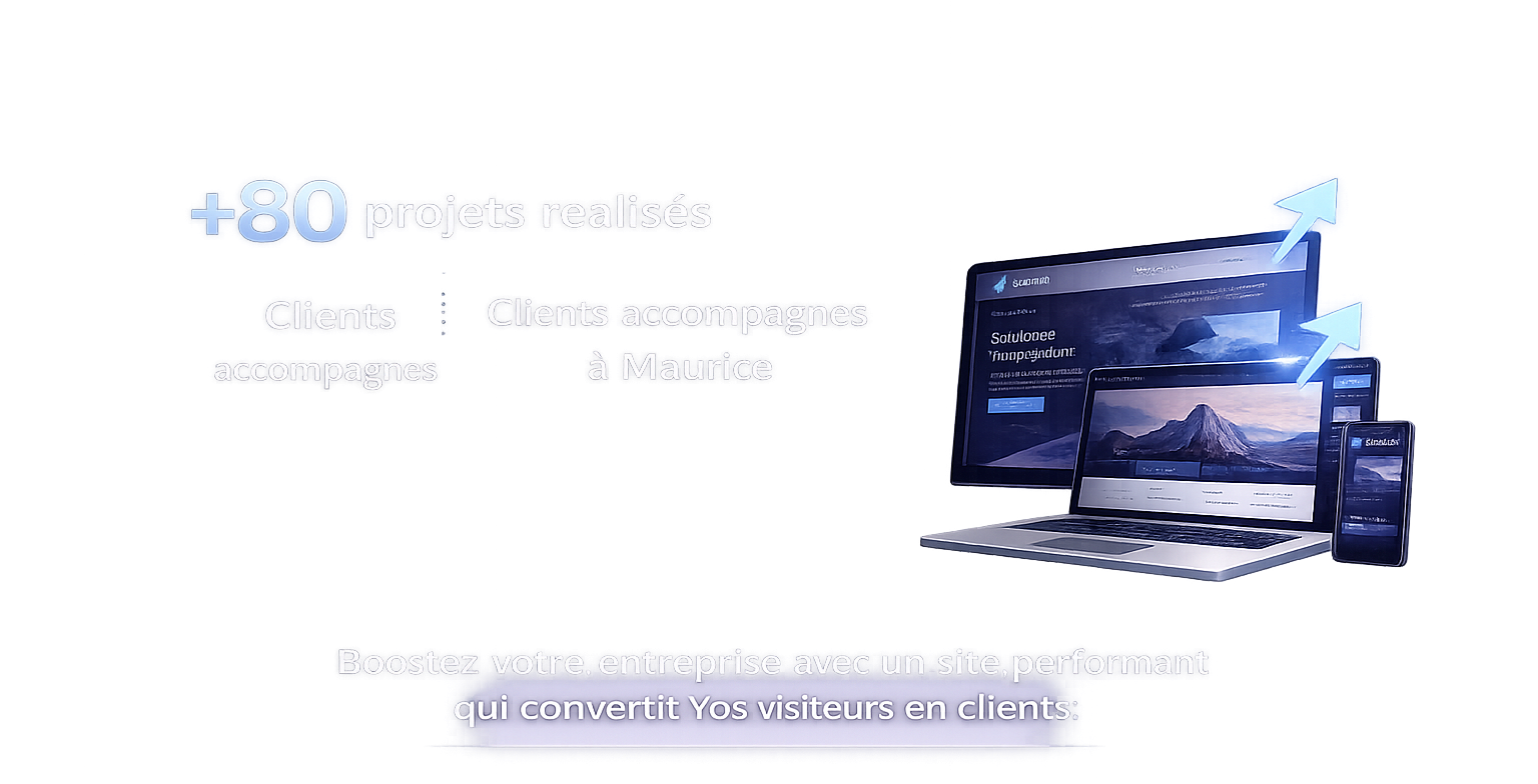 Plus de 80 projets réalisés et clients accompagnés à Maurice